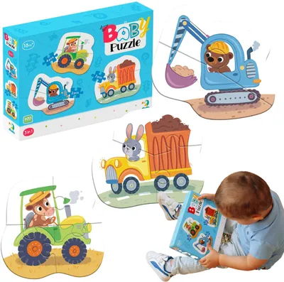 Immagine prodotto di DODO Baby Puzzle Trasporto 3in1 ( 2,3,4 pezzi)