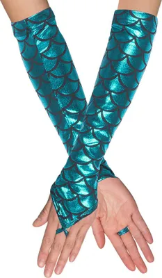 Immagine prodotto di Polsini a sirena squamosi per adulti blu - taglia unica