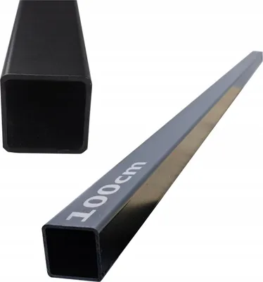 Obrázok produktu pre Oceľový profil - 100 cm - 25x25 mm - Čierny - Práškovo lakovaný - Schodiskové zábradlie - Výplň zábradlia