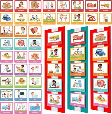 Productafbeelding van Visuele Tijdschema voor Kinderen - Dagelijkse Routine en Leermiddelen voor Autisme en ADHD