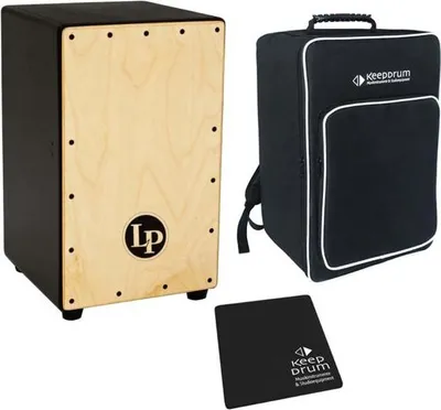 Immagine prodotto di Latin Percussion LP1426 Cajon regolabile con borsa e pad