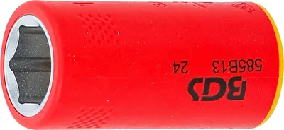 Produktbild von VDE-Steckschlssel-Einsatz Sechskant | Antrieb Innenvierkant 10 mm (3/8") | SW 13 mm