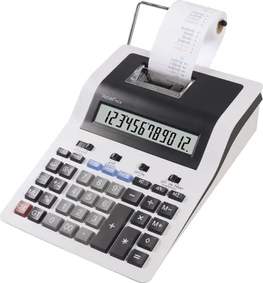 Obrázek produktu pro Rebell PDC 30 - Desktop - Druckrechner - 12 Ziffern - 1 Zeilen - Wechselstrom/Batterie - Grau