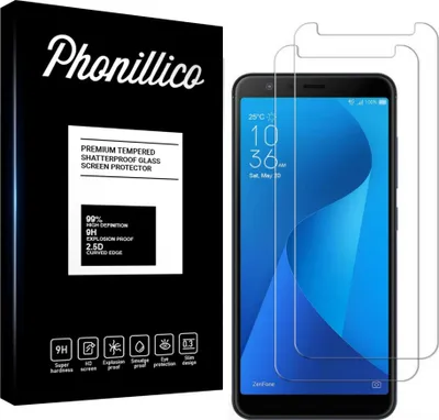 Immagine prodotto di Vetro temperato per Asus Zenfone MAX PLUS M1 ZB570TL [2 pezzi] Pellicola Protettiva Antigraffio Resistente al Vetro Phonillico®