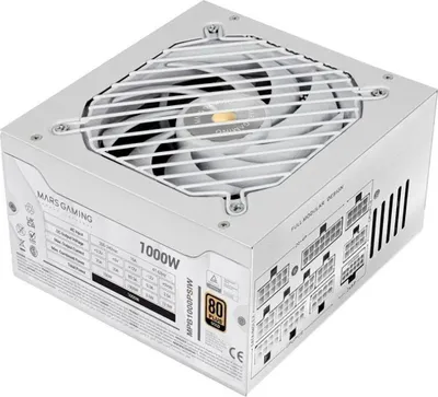 Produktbild von Mars Gaming Mpb1000psi Modulares Netzteil Atx 3.1 1000 W 80 Plus Gold Weiß
