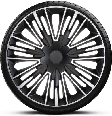 Produktbild von Radkappen Radzierblenden SATZ (4Stück) 16 Zoll JEREZ SILVER BLACK Z461026