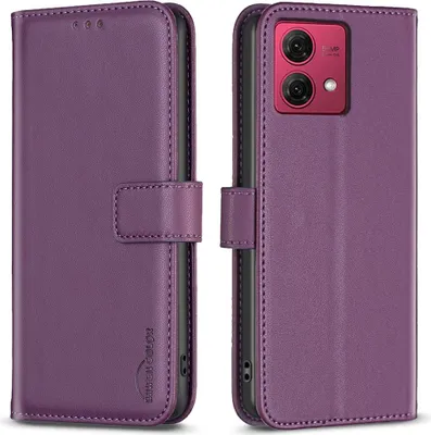 Produktbild von Motorola Moto G84 Hülle - BINFEN Klapphülle - Violett