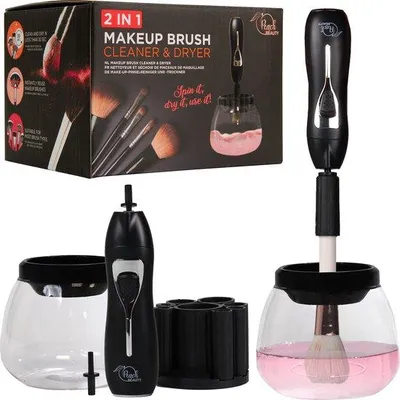 Produktbild von Peach Beauty 2-in-1 Pinselreiniger - Make-up Pinsel Reiniger und Trockner - Pinselreiniger - Schwarz
