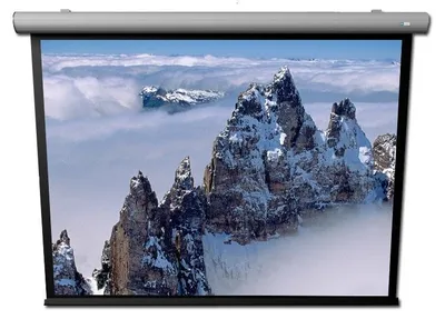 Produktbild von DELUXX Cinema Motorleinwand Elegance LightLine 16:9 Mattweiss Varico Ice 170 x 96 cm