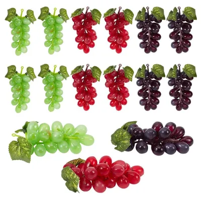 Obrázek produktu pro 20 kusů umělých hroznů v 4 barvách pro dekoraci