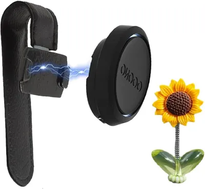 Produktbild von Magnetische Halterung für die Auto-Sonnenblende für OOONO CO-Driver NO2, aus Leder mit integrierten Magneten, kompatibel mit dem OOONO NO2 warner