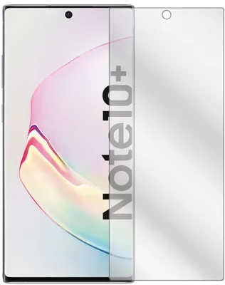 A screen protector is shown next to a smartphone.