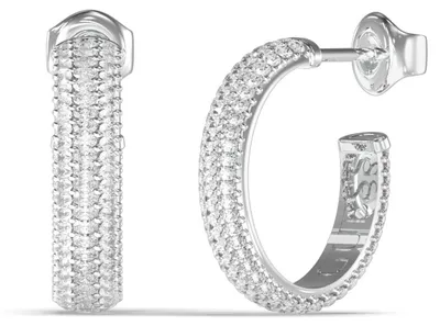 Zdjęcie produktu dla Guess JUBE06020JWRHT/U Kolczyki damskie ze stali nierdzewnej, srebrno-białe