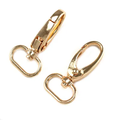 Produktbild von 10 Schnapphaken mit Wirbel Gold 49 x 25mm Gurtbreite 19mm