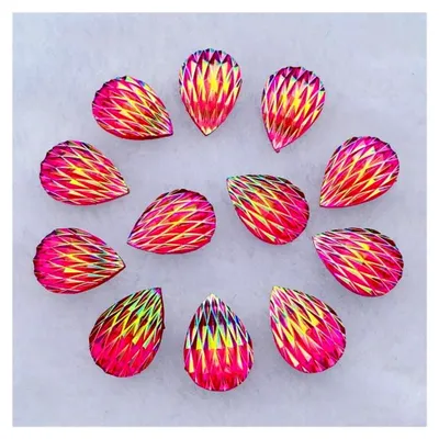Produktbild von 120/240 Stück 10 * 14 mm Wassertropfen Strass Flatback für Bastelarbeiten und Hochzeiten