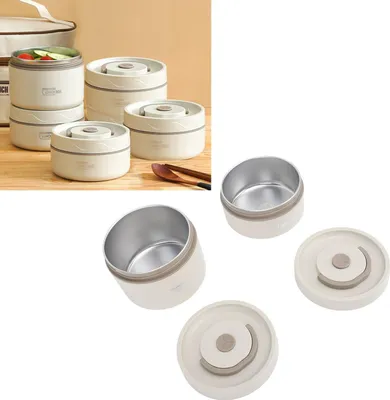 Produktbild von Isolierte Edelstahl-Lunchbox, lekvrije, tragbare Essensbox für Männer und Frauen