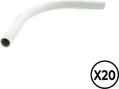 Produktbild von PVC Hartbogen ø 16 mm, Grau, 20 Stück
