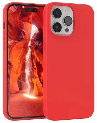 Produktbild von EAZY CASE - TPU Hülle für Apple iPhone 14 Pro Max, TPU Case stoßfeste Handyhülle, weiches Cover mit Kameraschutz, Silikonhülle in Rot