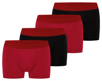 Produktbild von Bruno Banani 4er Pack Flowing Retro Short / Pant Enganliegende Comfort Fit Qualität, Gedoppelter Frontbereich, Hautsympathisch und Saugfähig