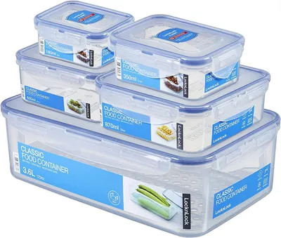 Obrázok produktu pre Súprava Lock&Lock Eco 833O5, 5 ks, obdĺžniková