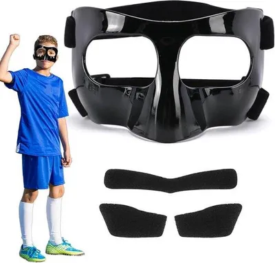 Produktbild von Fußballmaske – kleine Größe mit Polsterung – verstellbar und atmungsaktiv – ideal für sportliche Aktivitäten