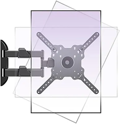 Obrázok produktu pre Držiak na televízor na stenu, otočný o 360°, pre televízory s uhlopriečkou 32-50 palcov, nosnosť 19-8 kg