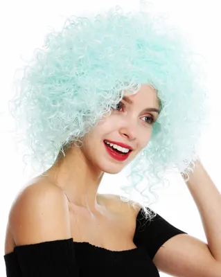 Produktbild von WIG ME UP Perücke kurz voluminös gelockt Grün VK-11-T5507