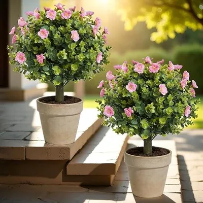 Image de Lot de plantes artificielles - 50 cm - Résistantes aux UV - Décoration pour le salon ou la chambre à coucher