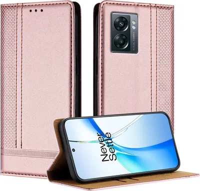 Produktbild von Handyhülle für OnePlus Nord N300 Leder Flip Klappbare Schutzhülle mit Standfunktion Pink