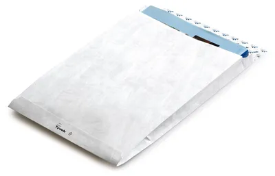 Produktbild von Tyvek Faltentaschen B4 (100 Stück) 343x250x20mm - Umschläge mit 55 g/m²
