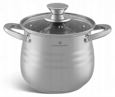 Produktbild von EDENBERG Stahlkessel mit Deckel Induktion 5,5L