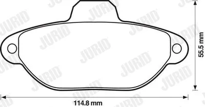 Produktbild von JURID 571749J Bremsbeläge Satz Vorne für FIAT Seicento / 600 Schrägheck (187) CINQUECENTO (170) Cinquecento Kasten / Schrägheck (170)