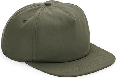 Produktbild von Beechfield B64N | Organic Baumwolle Unstructured 5 Panel Cap - Farbe: Olive Green - Größe: One Size