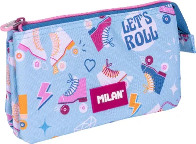 Zdjęcie produktu dla Piórnik zwijany Milan z 5 przegrodami 2 serie specjalne Blue Man Blue One Size