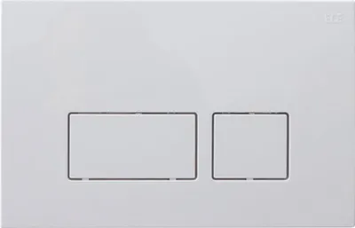 Produktbild von Aqualine DUAL Betätigungsplatte für Vorwandelemente 52TD0104E u. 52AL0104E, eckig, weiß