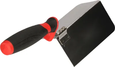 Produktbild von KOTARBAU® Edelstahl Außeneckenkelle 120 mm x 60 mm mit Kunststoffgriff Eckenkelle Kelle zum Bearbeiten von Außenecken in Wänden