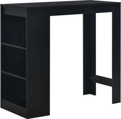 Produktbild von Bartisch mit Regal Schwarz 110 x 50 x 103 cm