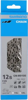 Produktbild von SHIMANO CN-M9100 XTR Schaltungskette, 126 Glieder, 12-fach, Quick Link, silber