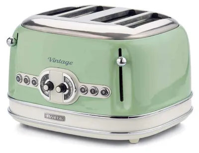 Image de Ariete 0156/04 - Grille-pain vintage - 4 fentes - 1630 W - 6 programmes - Vert