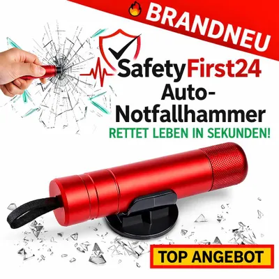 Produktbild von Safety First 24™ Notfallhammer Notfallhammer Gurtschneider