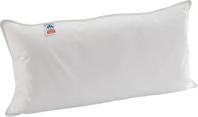 A white pillow on a white background.