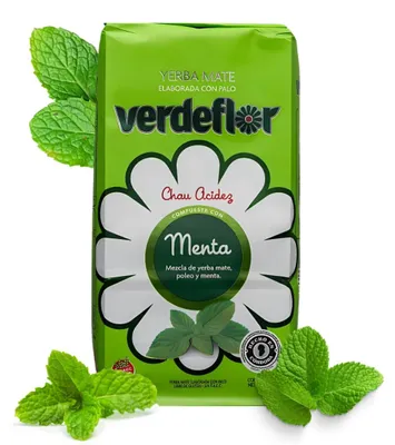 Immagine prodotto di Yerba Mate Verdeflor alla Menta, 0,5 kg (con aroma di menta), 500 g