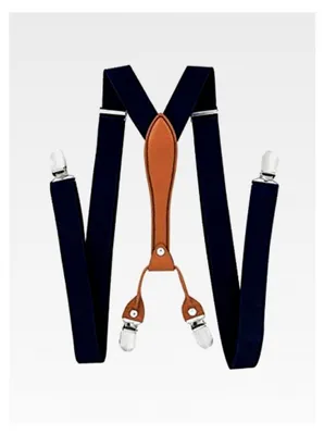 Produktbild von Herren Hosenträger mit Fliege im 2er Set, Breite 2,5 cm, X-Form und 4 starken Clips
