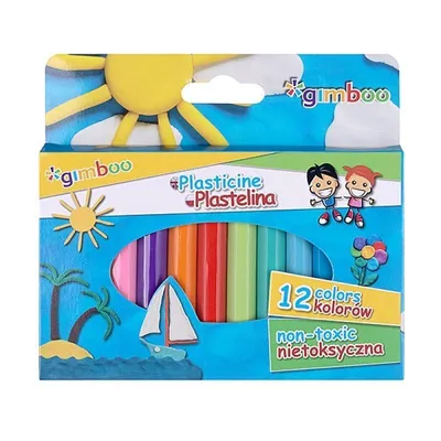 Image de GIMBOO Plasticine 12 couleurs