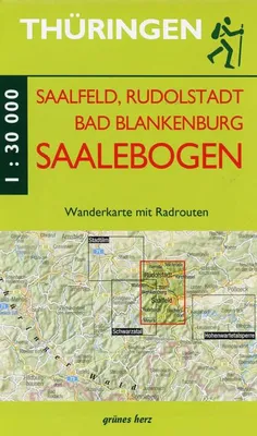 Produktbild von Saalfeld, Rudolstadt, Bad Blankenburg am Saalebogen 1 : 30 000 Wanderkarte