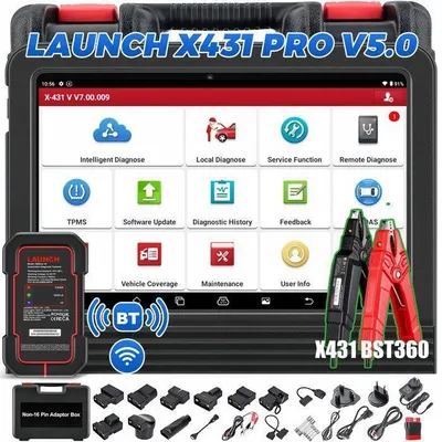 Image de Valise diagnostic voiture - LAUNCH - X431 PRO V5.0 - Multimarques OBD2 - 37+ fonctions spéciales - Codage ECU / ADAS