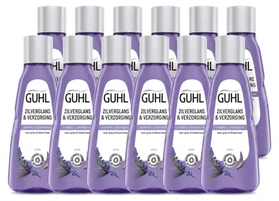 Obrázok produktu pre 12 kusov šampónu Guhl Silberglanz & Pflege – 50 ml – výhodný balík – 12 kusov