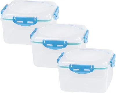 Immagine prodotto di Contenitore MagicHome Lunchbox set YH309, set 3 pz, 1200 ml, 170x170x126 mm, quadrato, Clip