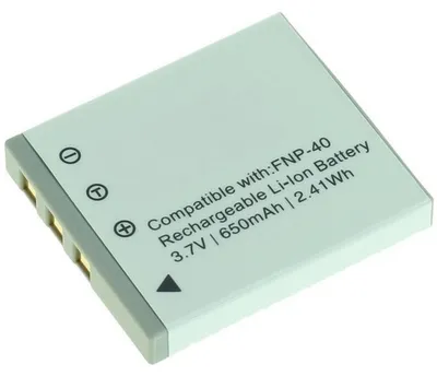 Produktbild von Akku für Panasonic CGA-S004 Li-Ion 3,7 Volt 650 mAh schwarz.