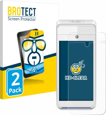 Produktbild von 2x Für Pax A920 Schutzfolie BROTECT Displayschutz Display Schutz Folie Klar Transparent